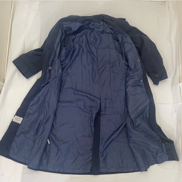 ๐น Collection Elegant Navy Blue Trench Coat โ Size 13/14 ๐น - Picture 9 of 16